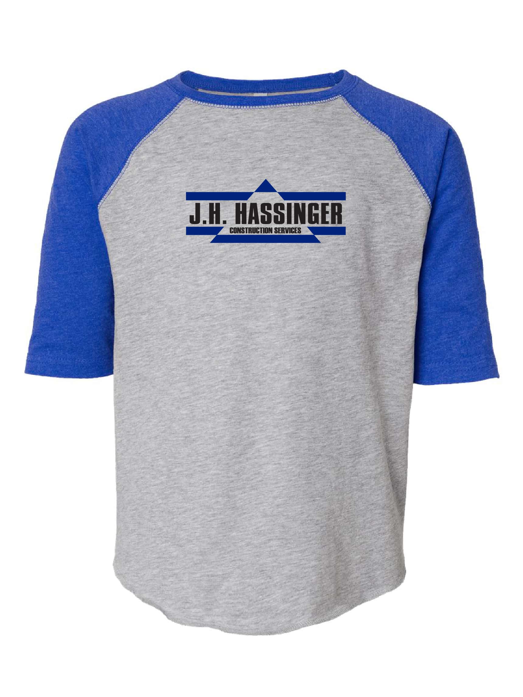 Youth Baseball Fine Jersey Three-Quarter Sleeve Tee