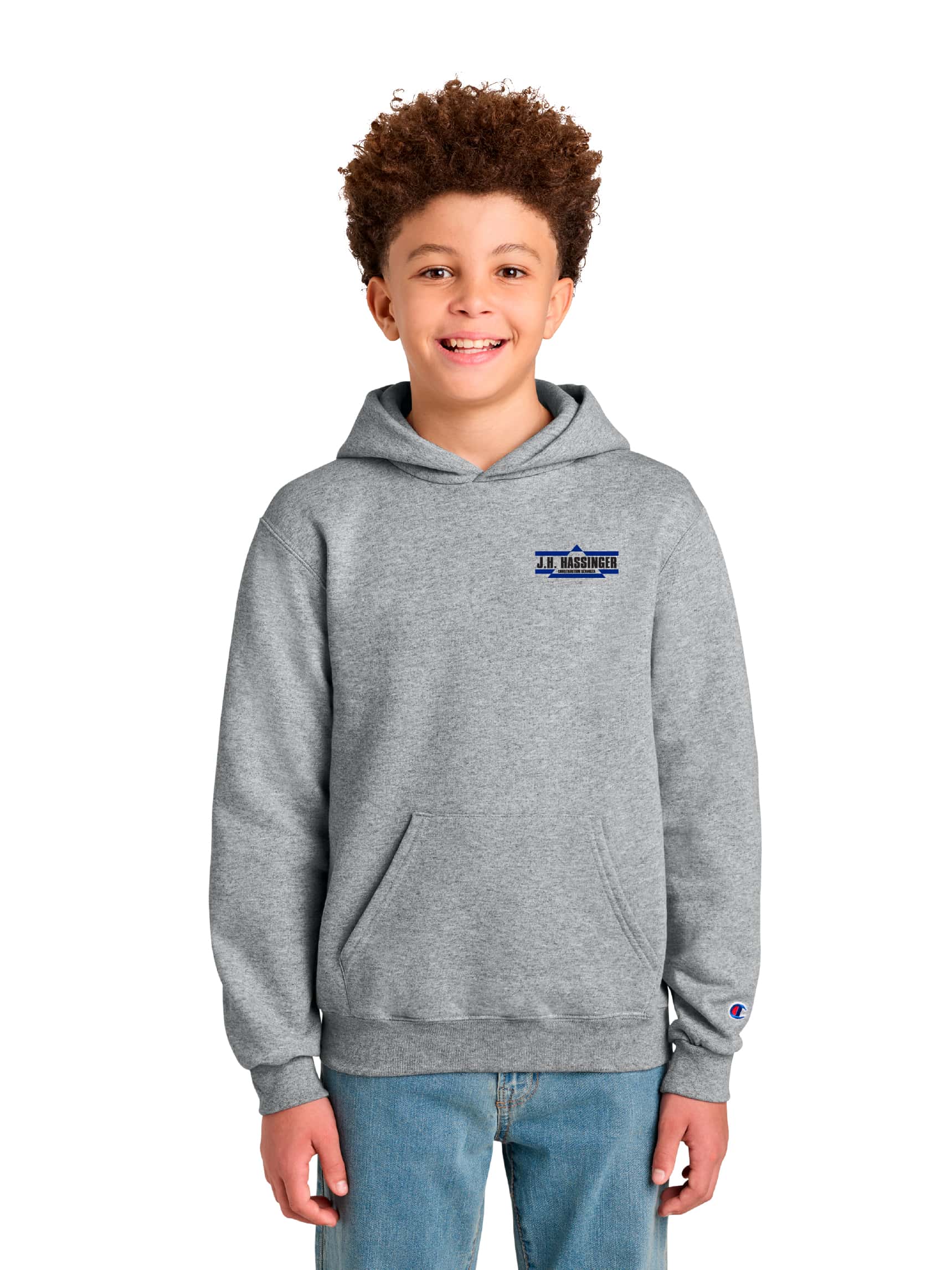 Champion® Youth Powerblend® Hooded Sweatshirt